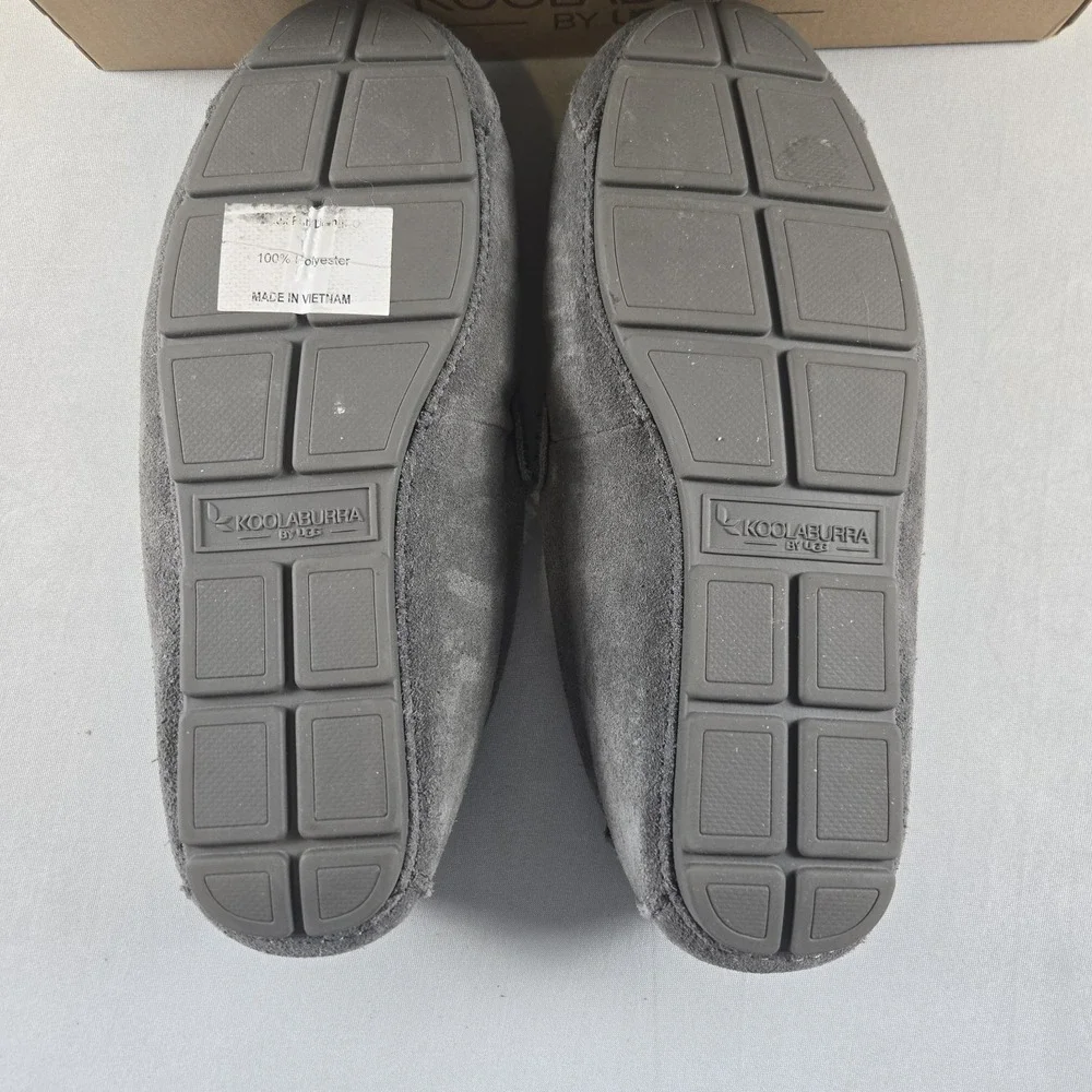 Koolaburra by UGG‎ Tipton Men's 8 Suede Moccasin Faux Shearling Lined Slippers
